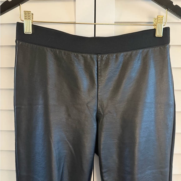 Lauren Ralph Lauren Women’s Black Faux Leather Panel Pants Size 6 - Picture 5 of 8